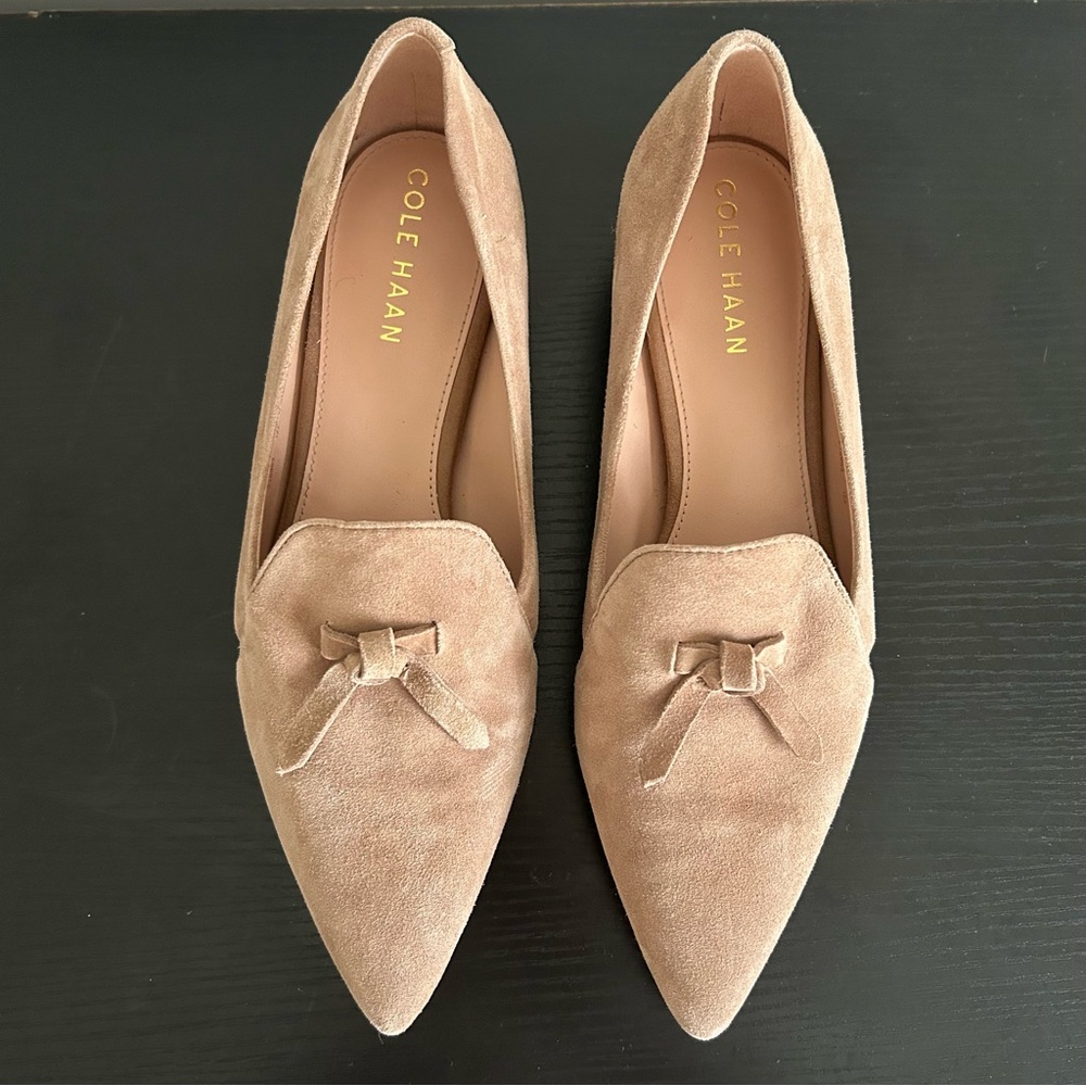 Cole Haan Tan Suede Loafers